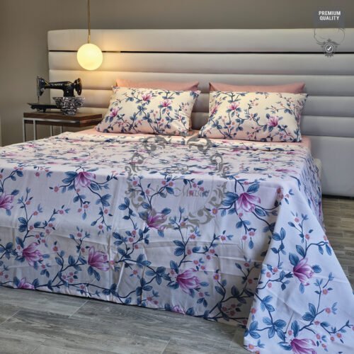 Parure de Lit Magnolia Éclat – Rosée Florale Élégante