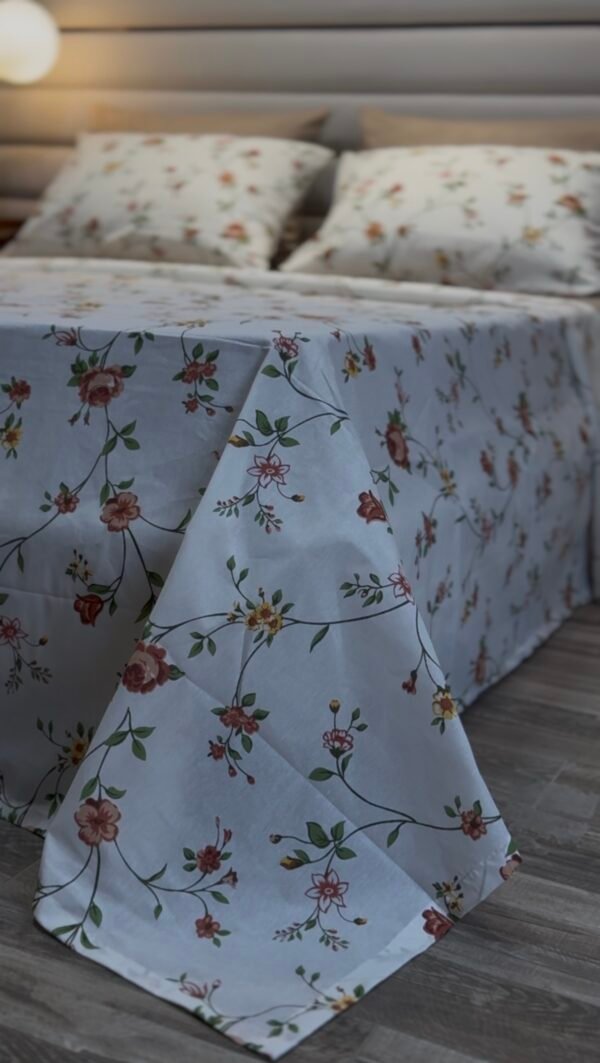 Parure de Lit Jardin d’Été – Fleurs Sauvages Pastel