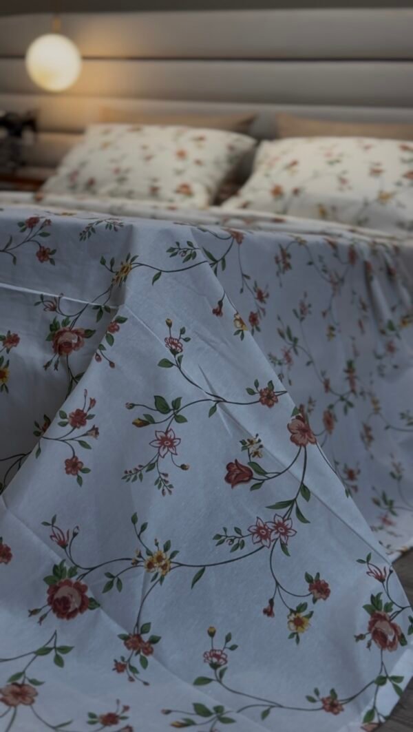 Parure de Lit Jardin d’Été – Fleurs Sauvages Pastel