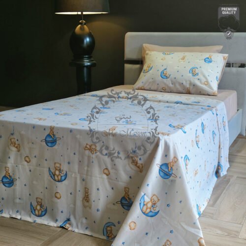 Parure de Lit Une Place et Demi – Oursons Cosmiques