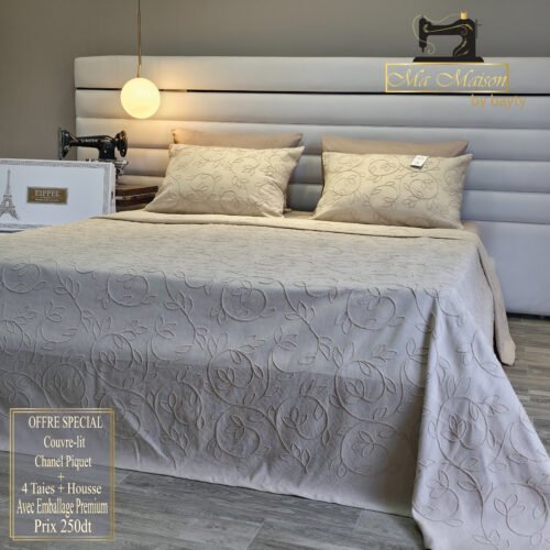 Couvre-lit Chanel Piquet 6 Pièces