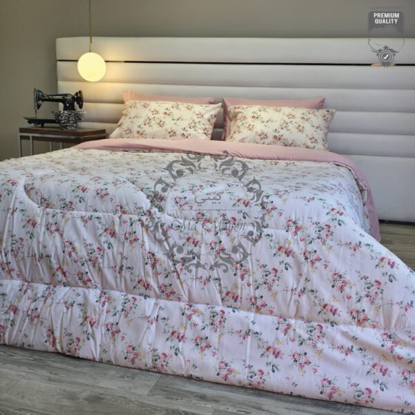 20 Couette 2 Places Motif Roses Roses – Douceur Élégante
