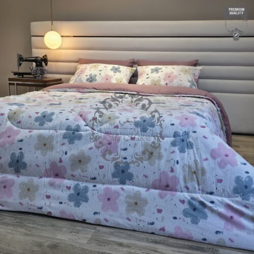 30 Couette 2 Places Printemps Tendre – Bouquet Pastel