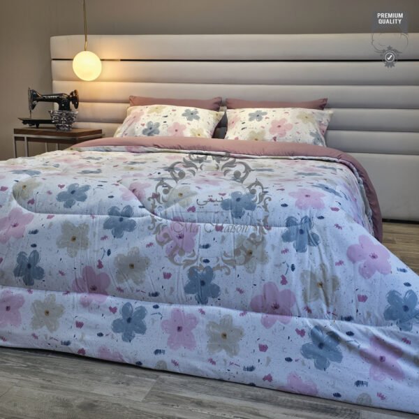 30 Couette 2 Places Printemps Tendre – Bouquet Pastel