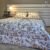 35 Couette 2 Places Imprimé Feuilles Beige et Doré – Style Nature