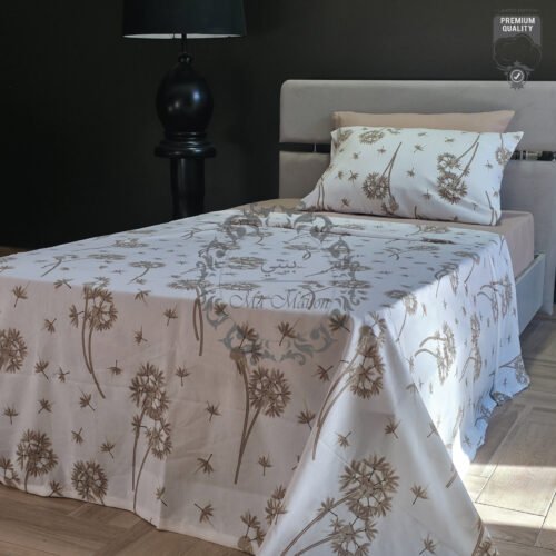 4 Parure de Lit Une Place et Demi – 4 Pièces