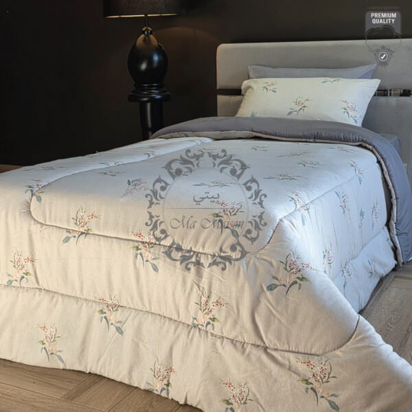 4 Couette Une Place et Demi – Jardin Poudré Élégant
