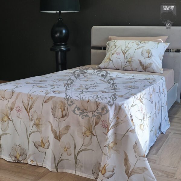 Parure de Lit Une Place et Demi – 4 Pièces