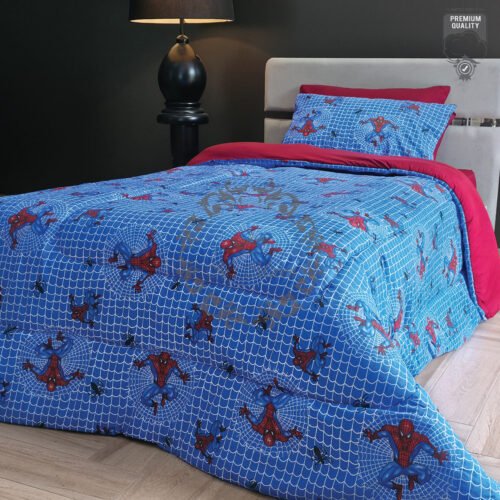 Couette Une Place et Demi – Spider-Man Toile Bleue