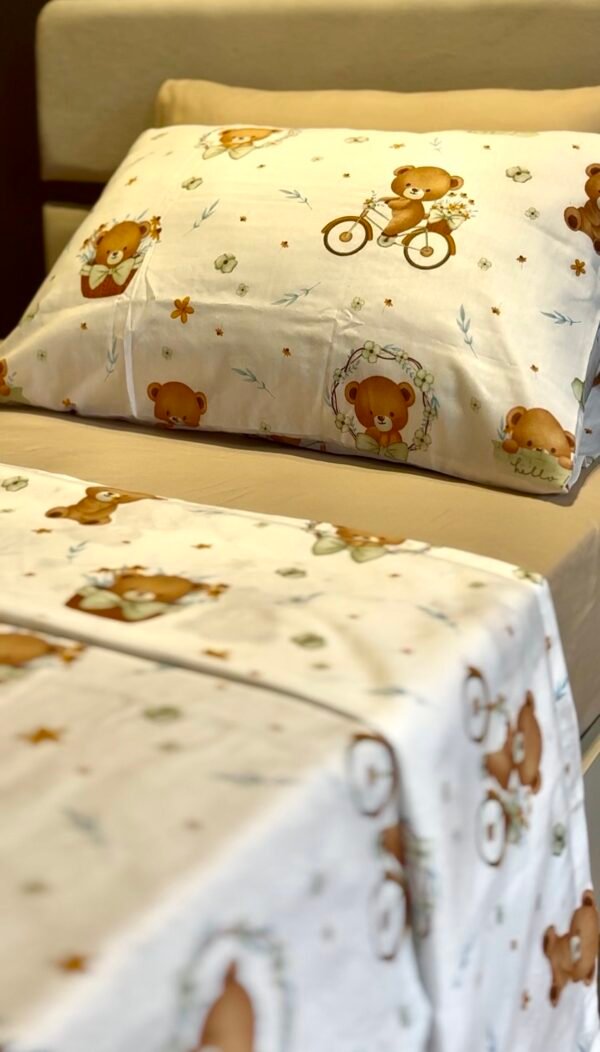 Parure de Lit Une Place et Demi – Oursons Doux Rêves