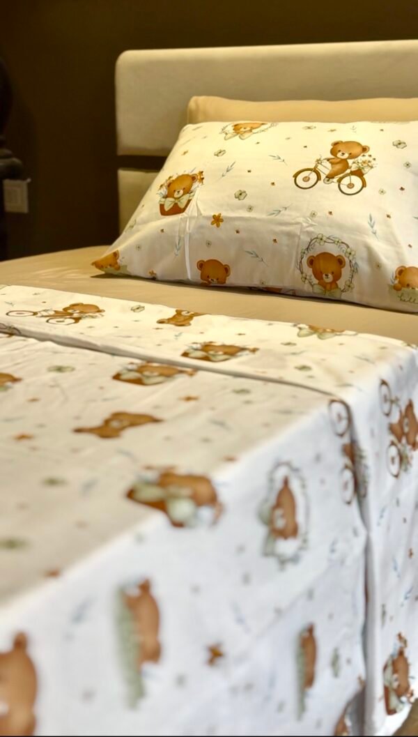 Parure de Lit Une Place et Demi – Oursons Doux Rêves