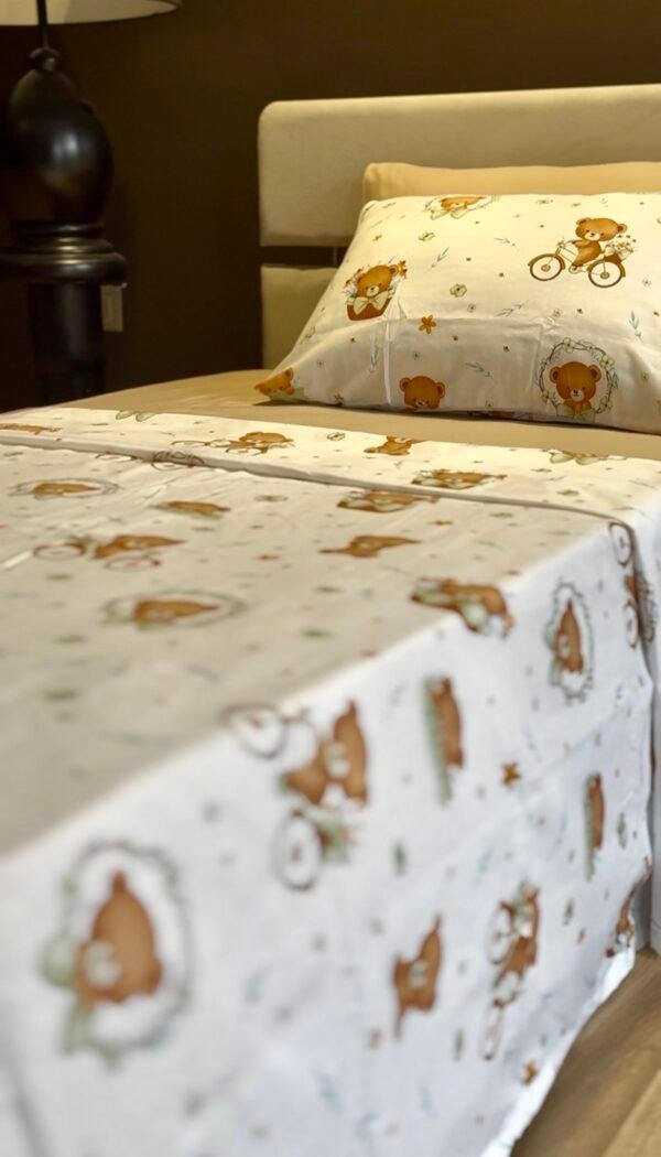 Parure de Lit Une Place et Demi – Oursons Doux Rêves