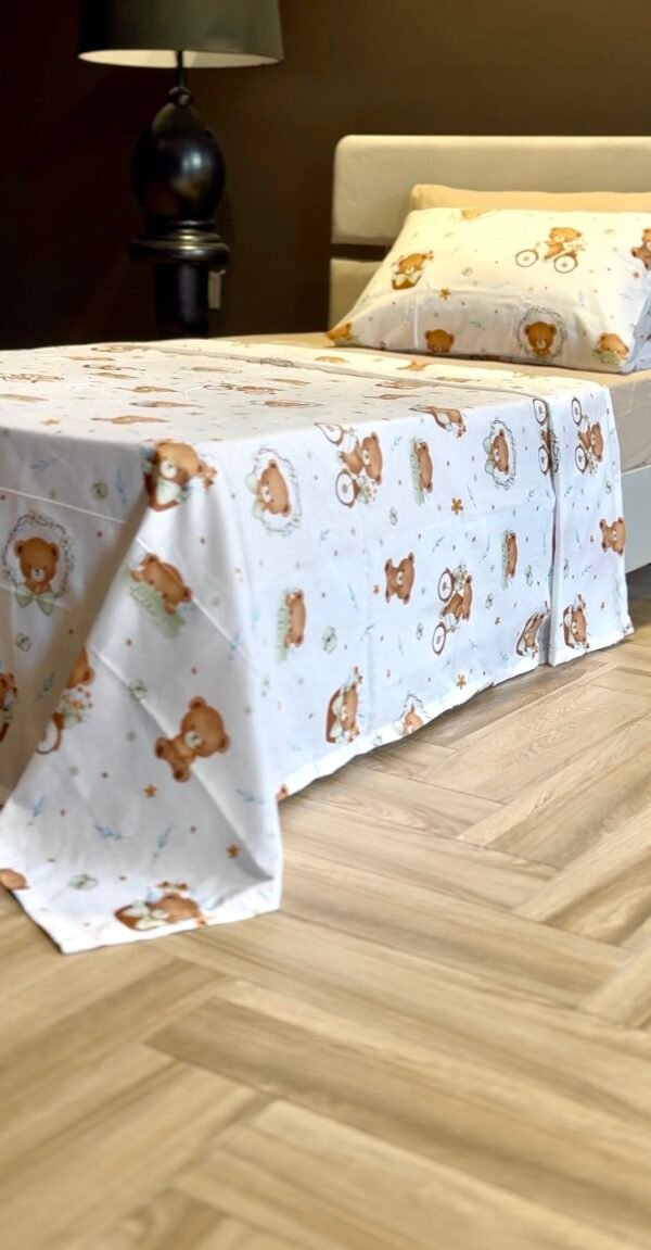 Parure de Lit Une Place et Demi – Oursons Doux Rêves