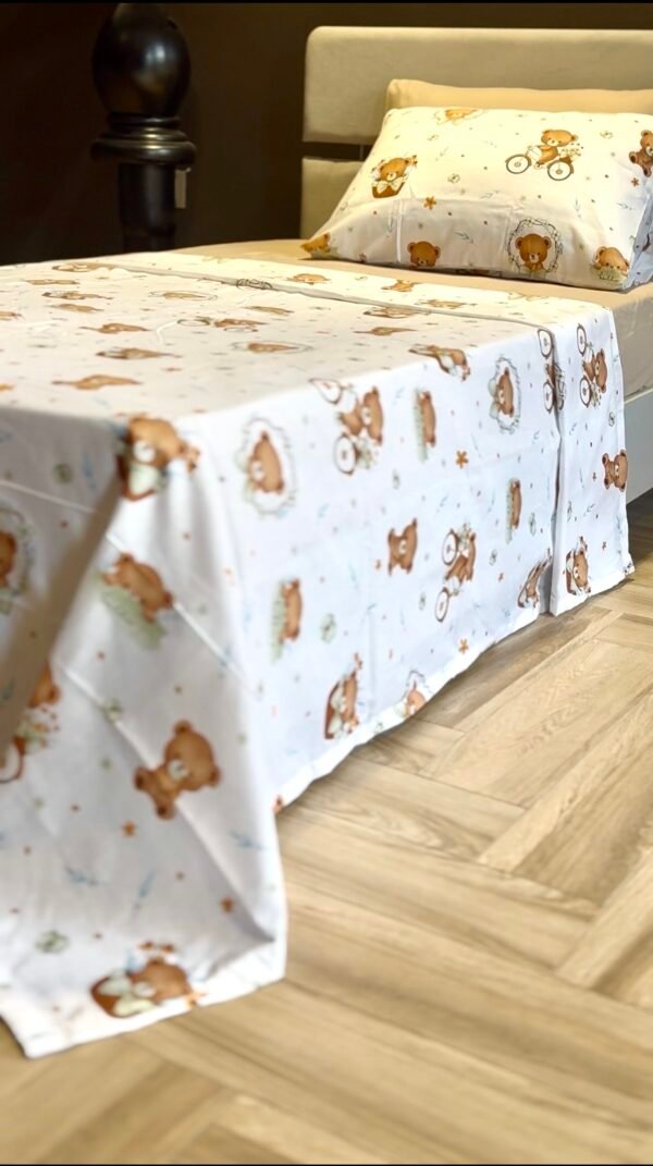 Parure de Lit Une Place et Demi – Oursons Doux Rêves