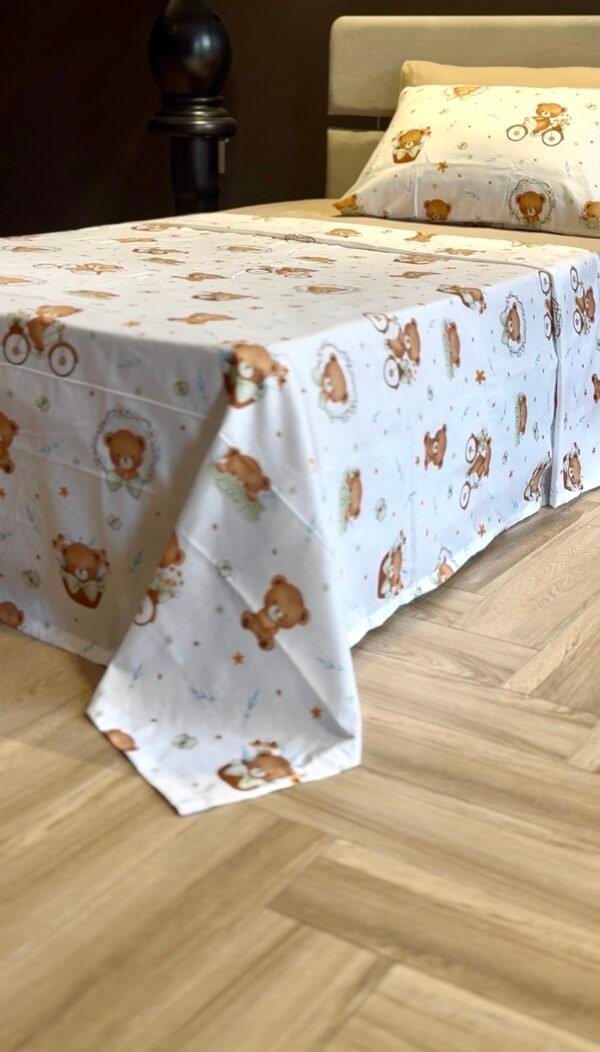 Parure de Lit Une Place et Demi – Oursons Doux Rêves