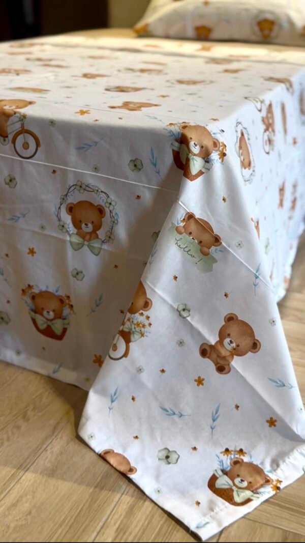Parure de Lit Une Place et Demi – Oursons Doux Rêves