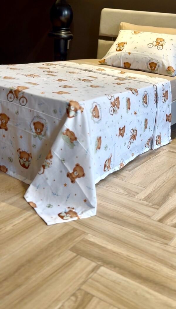 Parure de Lit Une Place et Demi – Oursons Doux Rêves