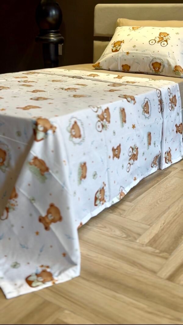 Parure de Lit Une Place et Demi – Oursons Doux Rêves