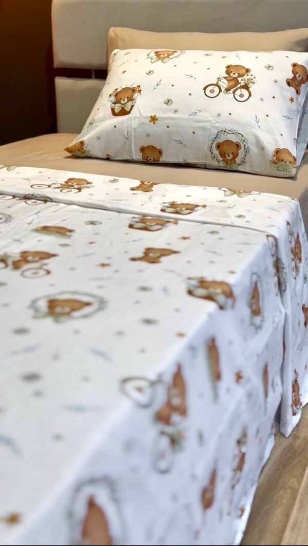 Parure de Lit Une Place et Demi – Oursons Doux Rêves