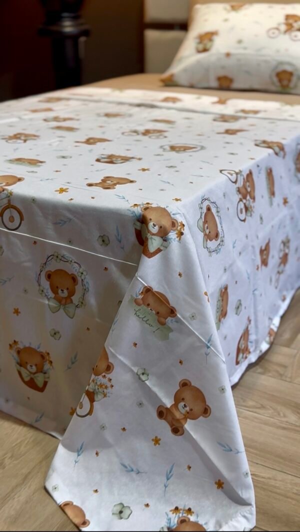 Parure de Lit Une Place et Demi – Oursons Doux Rêves