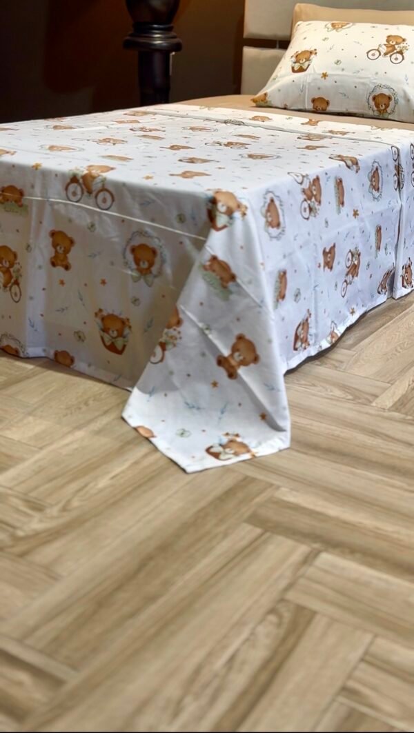 Parure de Lit Une Place et Demi – Oursons Doux Rêves