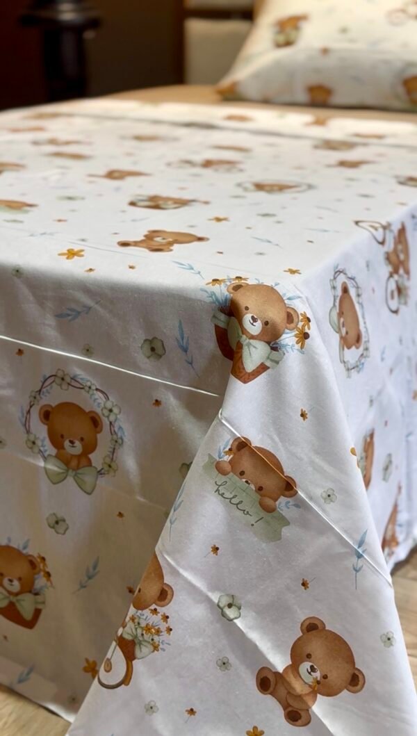 Parure de Lit Une Place et Demi – Oursons Doux Rêves