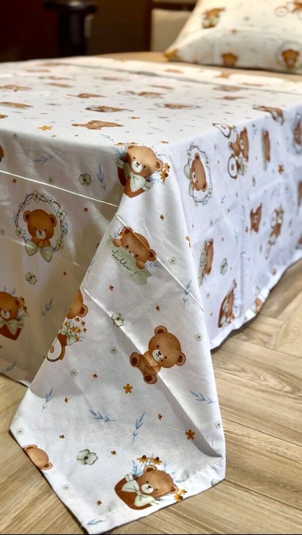 Parure de Lit Une Place et Demi – Oursons Doux Rêves