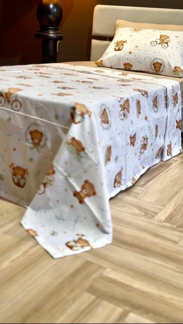 Parure de Lit Une Place et Demi – Oursons Doux Rêves