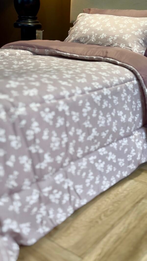 Screenshot Couette Une Place et Demi – Douceur Florale Mauve 🌸