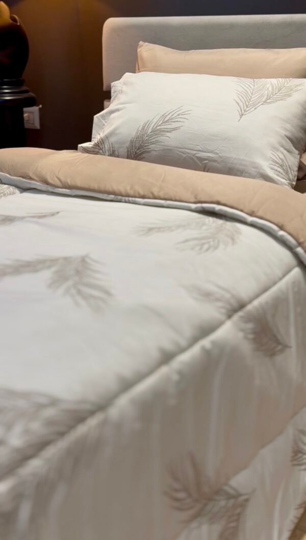 Couette Une Place et Demi – Plume Beige