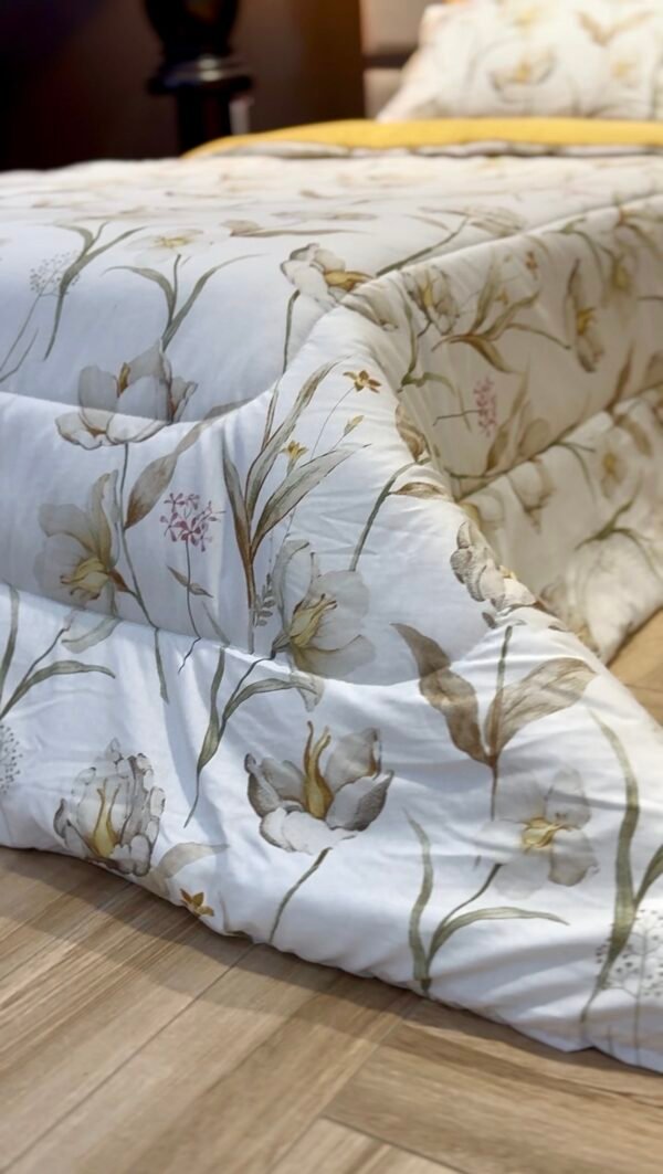 Screenshot Couette Une Place et Demi – Fleurs Naturelles Crème