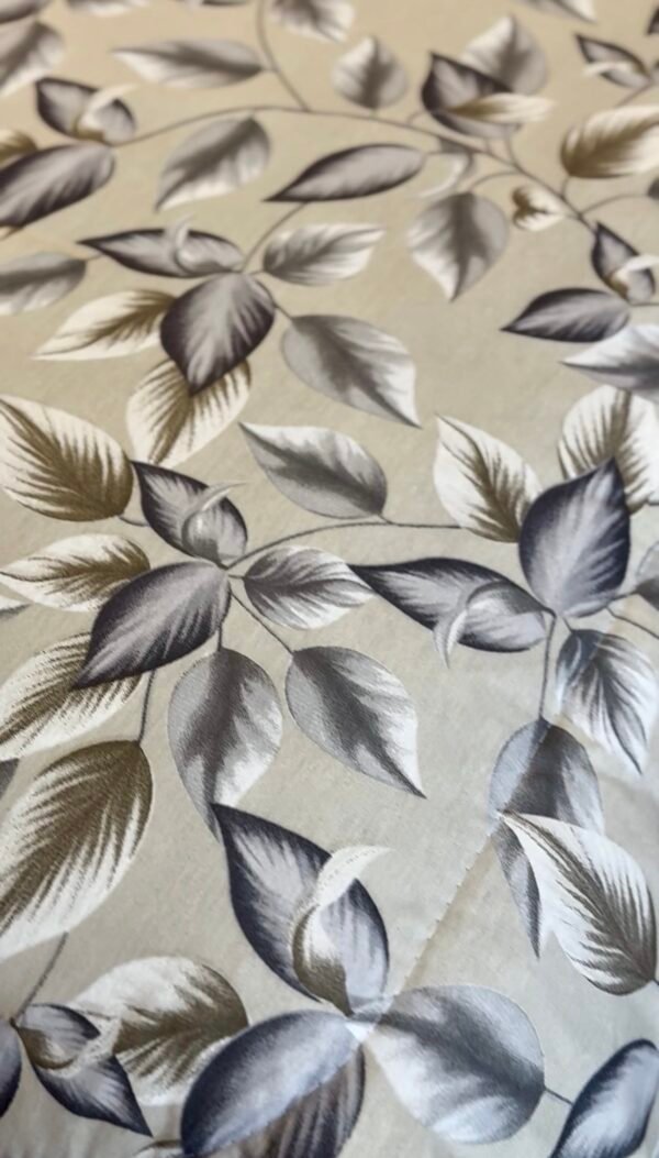 Screenshot Couette 2 Places Motif Feuilles Bleu Gris – Style Nature Chic